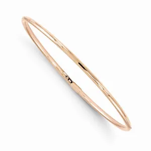 10K Rose Gold Slip-On Bangle Bracelet