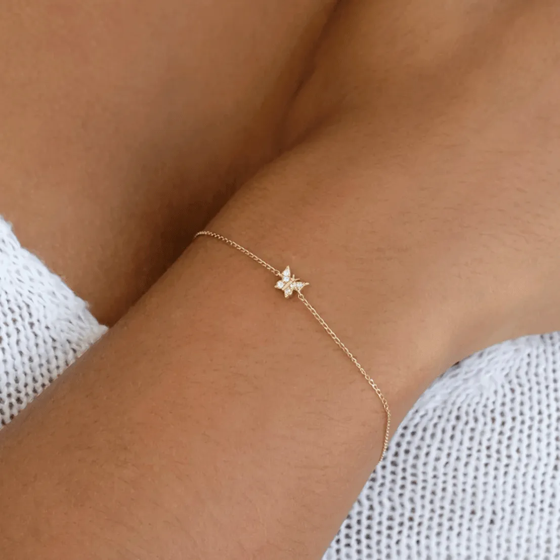 14k Gold Fly With Me Bracelet