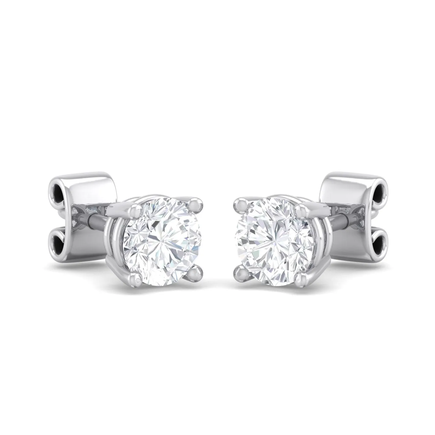 1.50 ct tw Round Lab Grown Diamond Stud Earrings