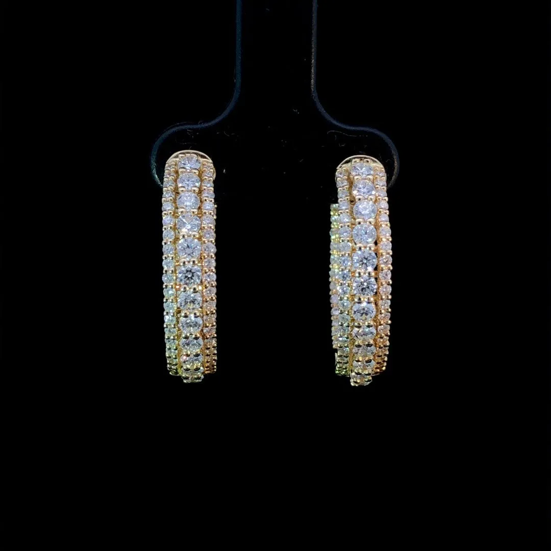 163596 - 2.75 ctw diamond hoops