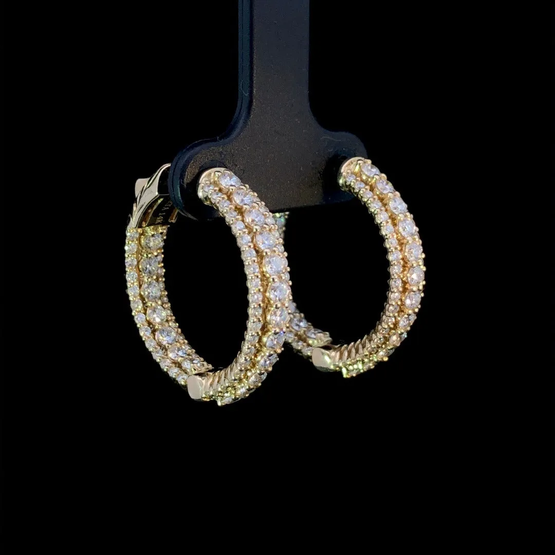 163596 - 2.75 ctw diamond hoops