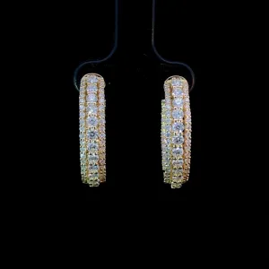 163596 - 2.75 ctw diamond hoops