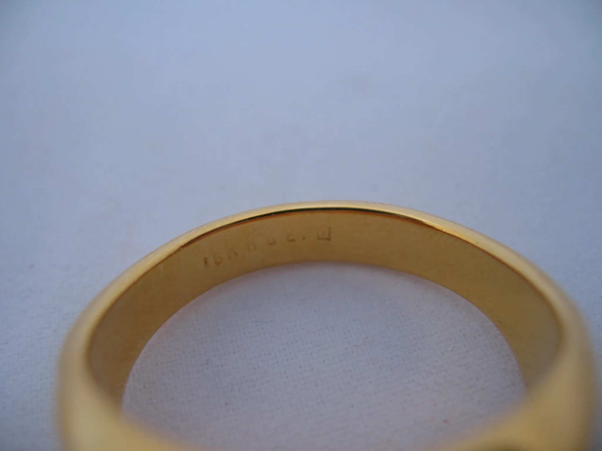 18K HGE GOLD Plated MENS RINGS Men Fashion RING Simulated-Diamond Crystal Glass Stone size 11