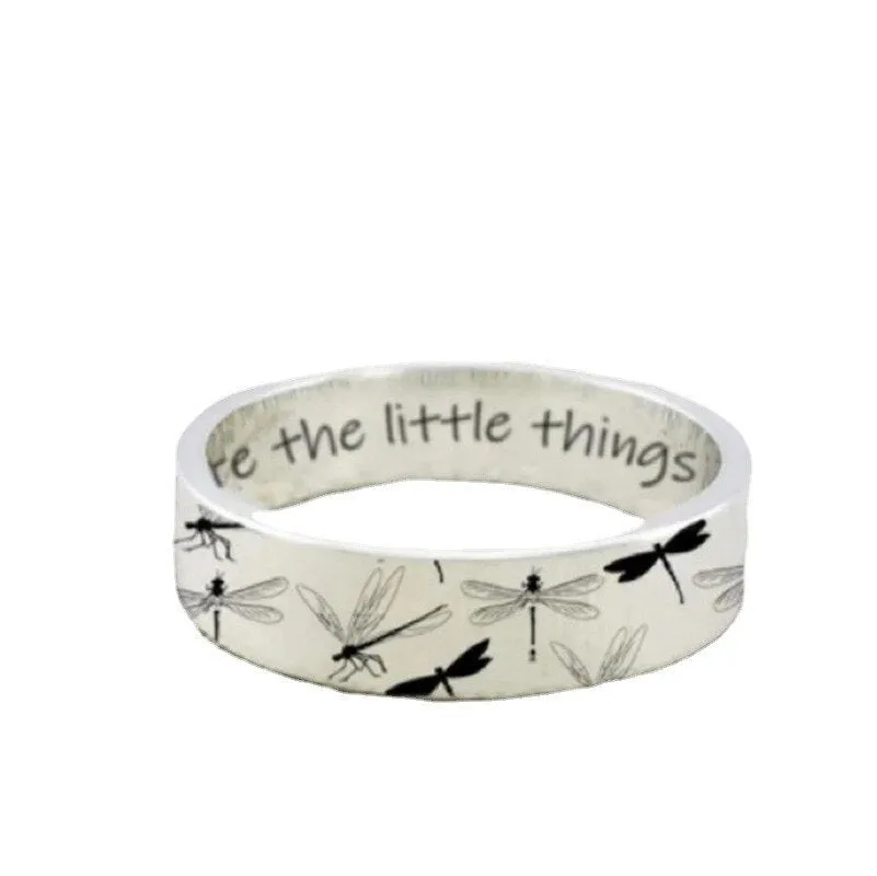 2021 New Vintage Dragonfly Ring For Women Men Bohemian Delicate
