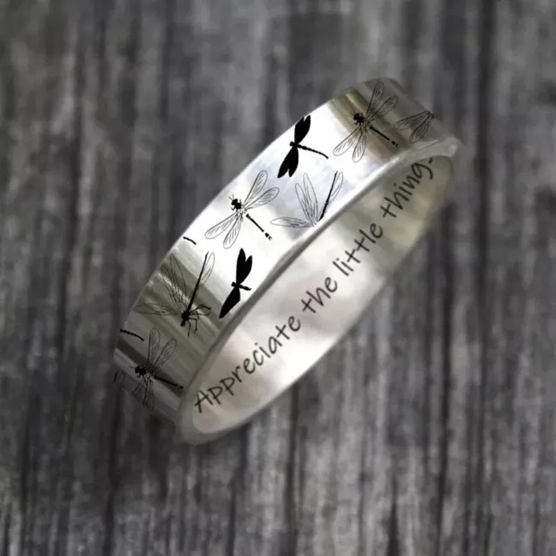 2021 New Vintage Dragonfly Ring For Women Men Bohemian Delicate