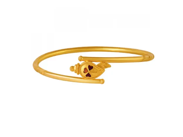 22k Gold Nowa With Meenakari Sankha