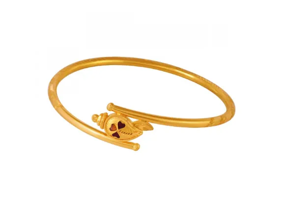 22k Gold Nowa With Meenakari Sankha