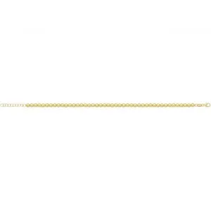 9ct Yellow Gold Beaded Bracelet BR665