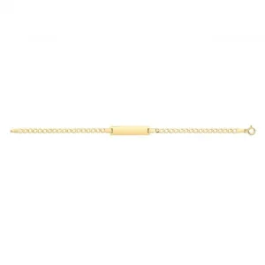 9CT Yellow Gold Curb Baby Bracelet