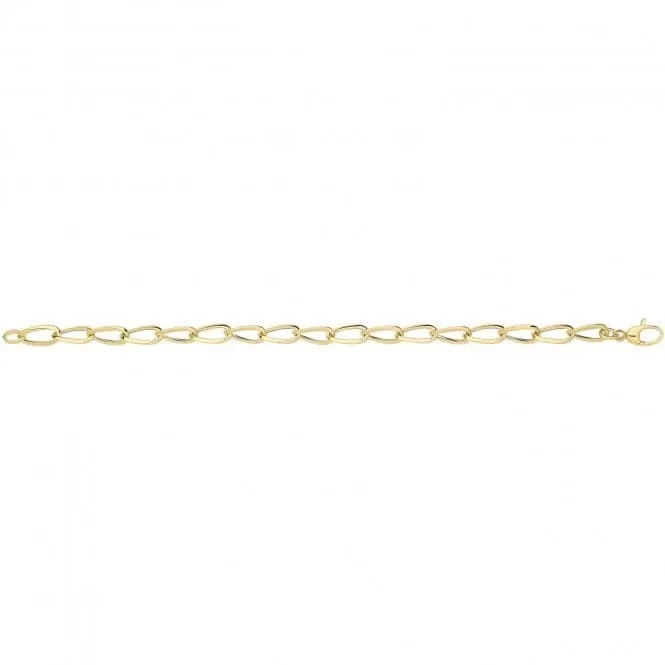 9ct Yellow Gold Hollow Bracelet NK457B