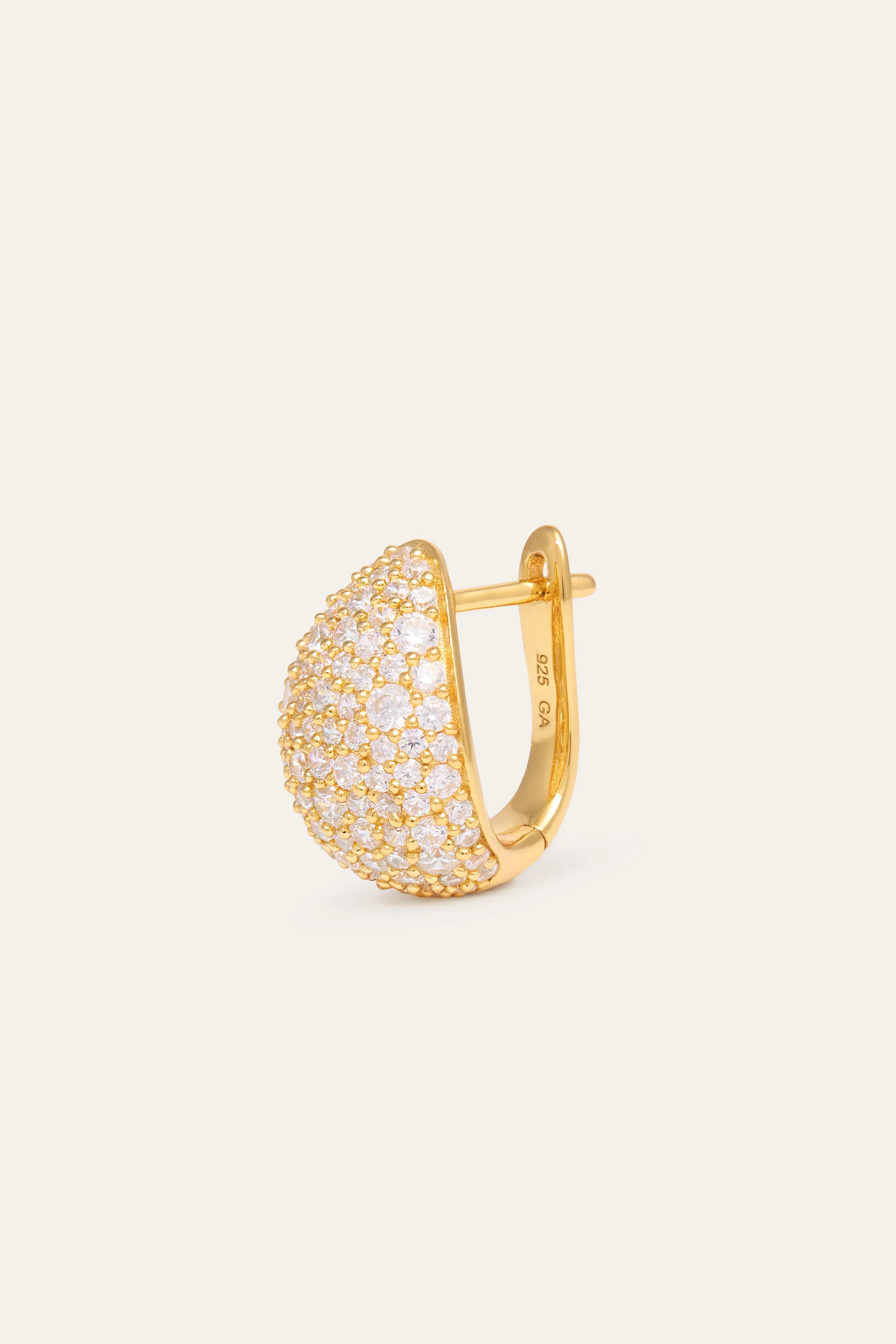 Abbraccio Gold Vermeil Huggie