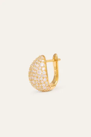 Abbraccio Gold Vermeil Huggie