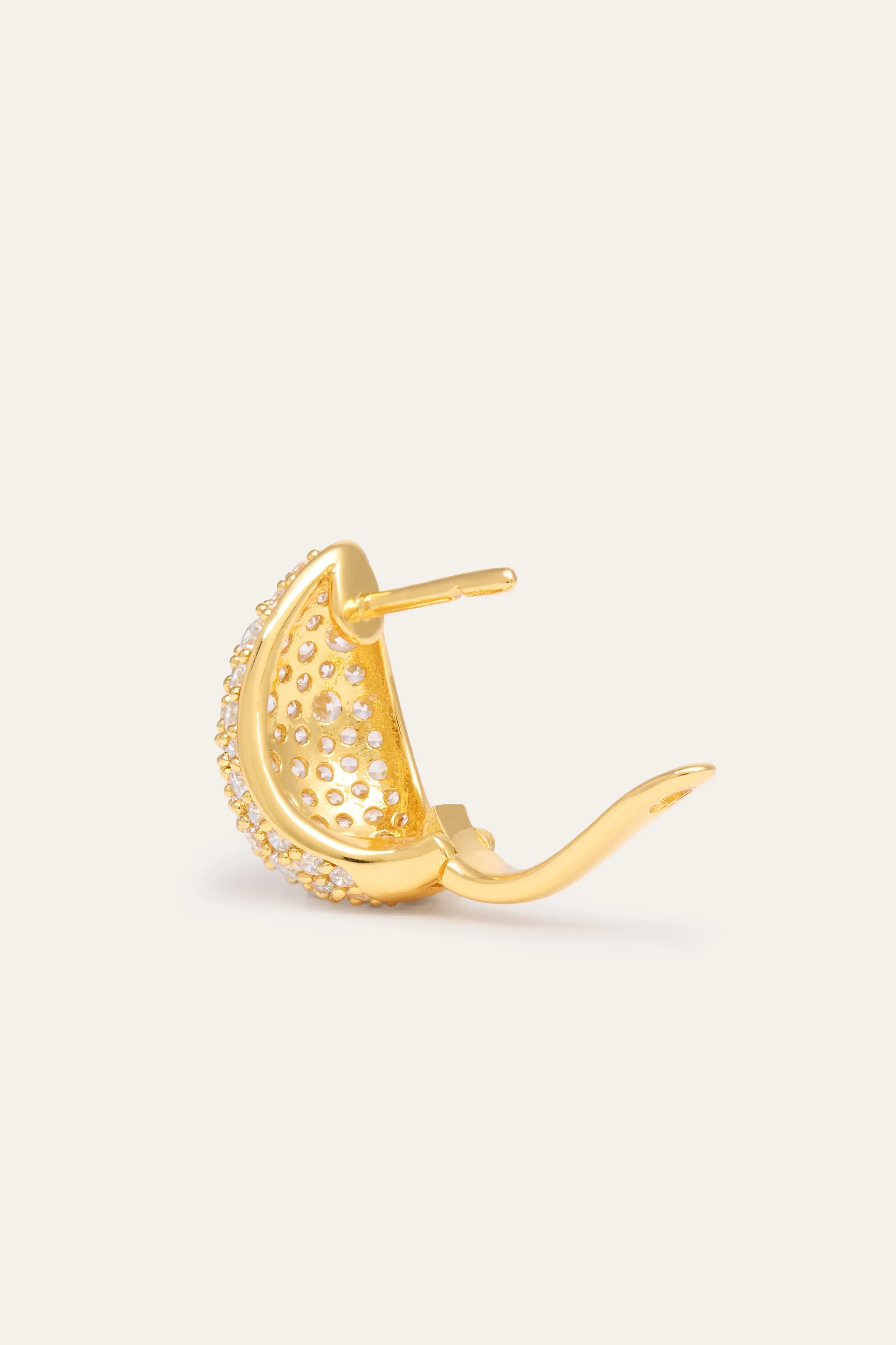 Abbraccio Gold Vermeil Huggie