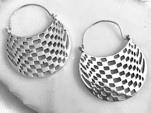 Abstract Hoops Earrings