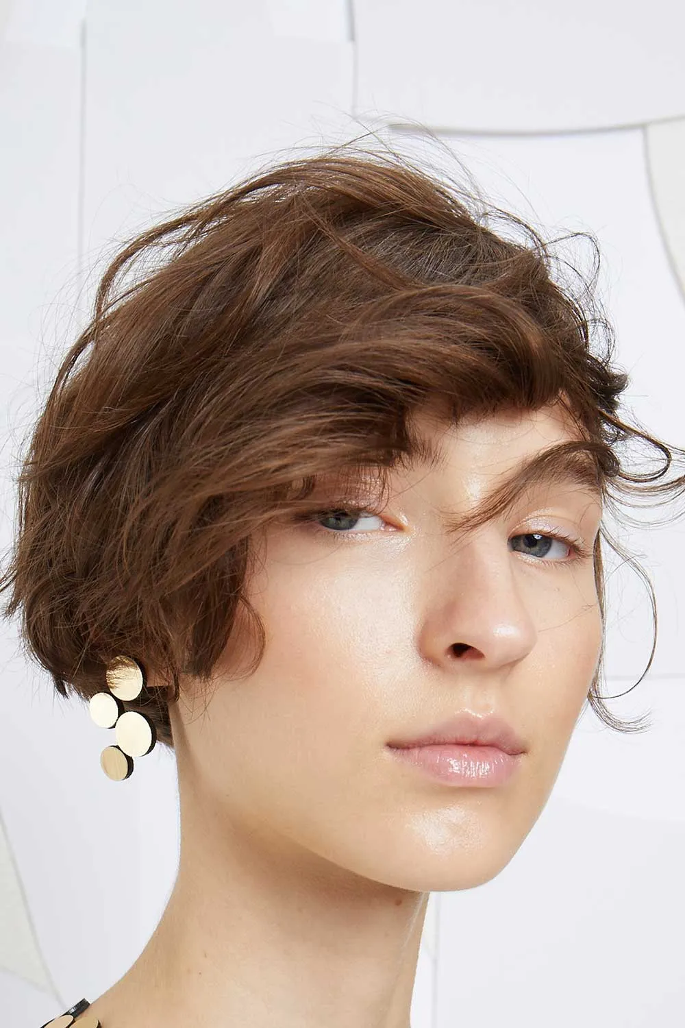 Abstraction Gold Earrings