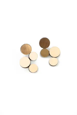 Abstraction Gold Earrings