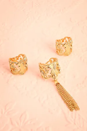 Acerola | Set of Gold Rings