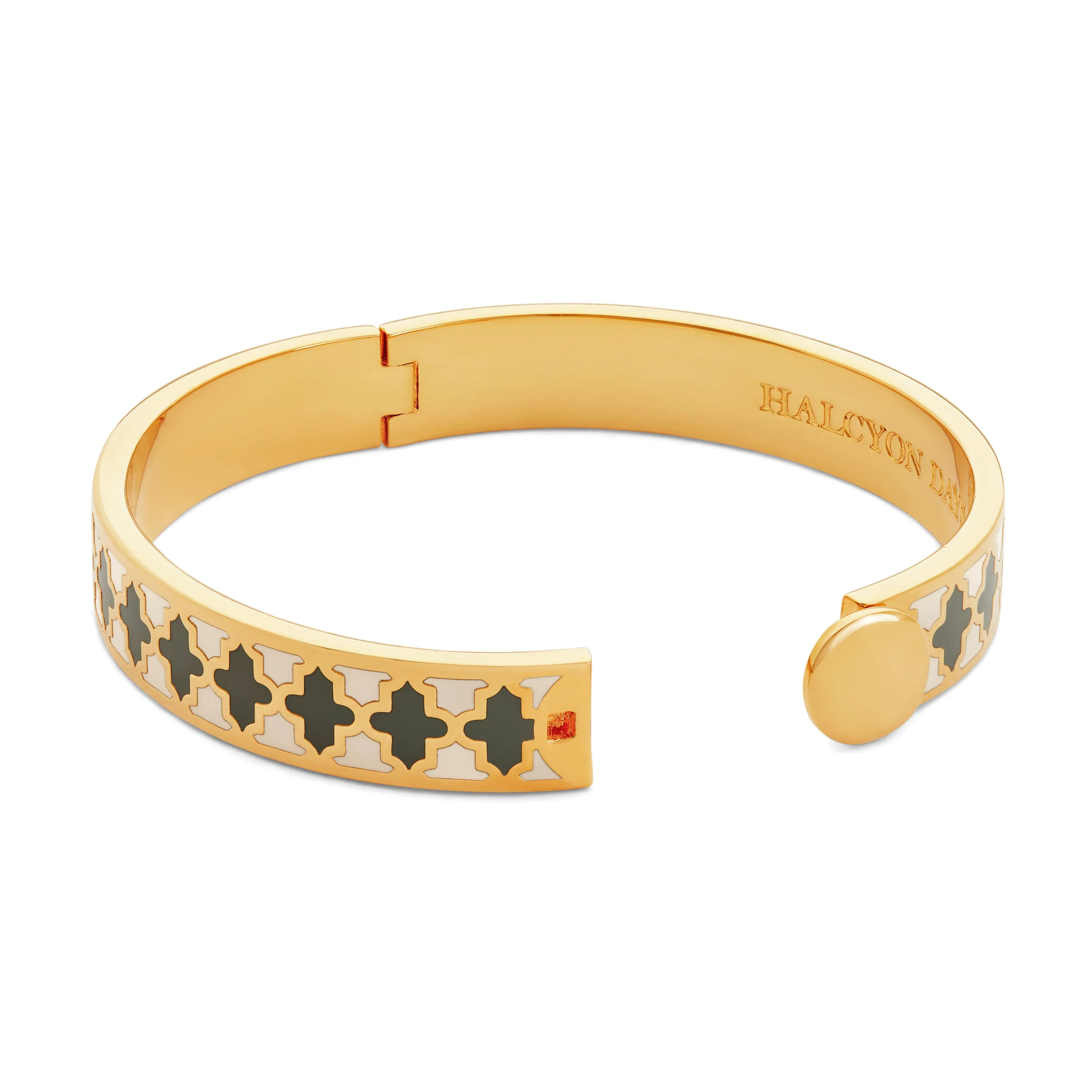 Agama Cream, Grey & Gold Bangle