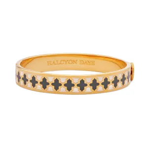Agama Cream, Grey & Gold Bangle