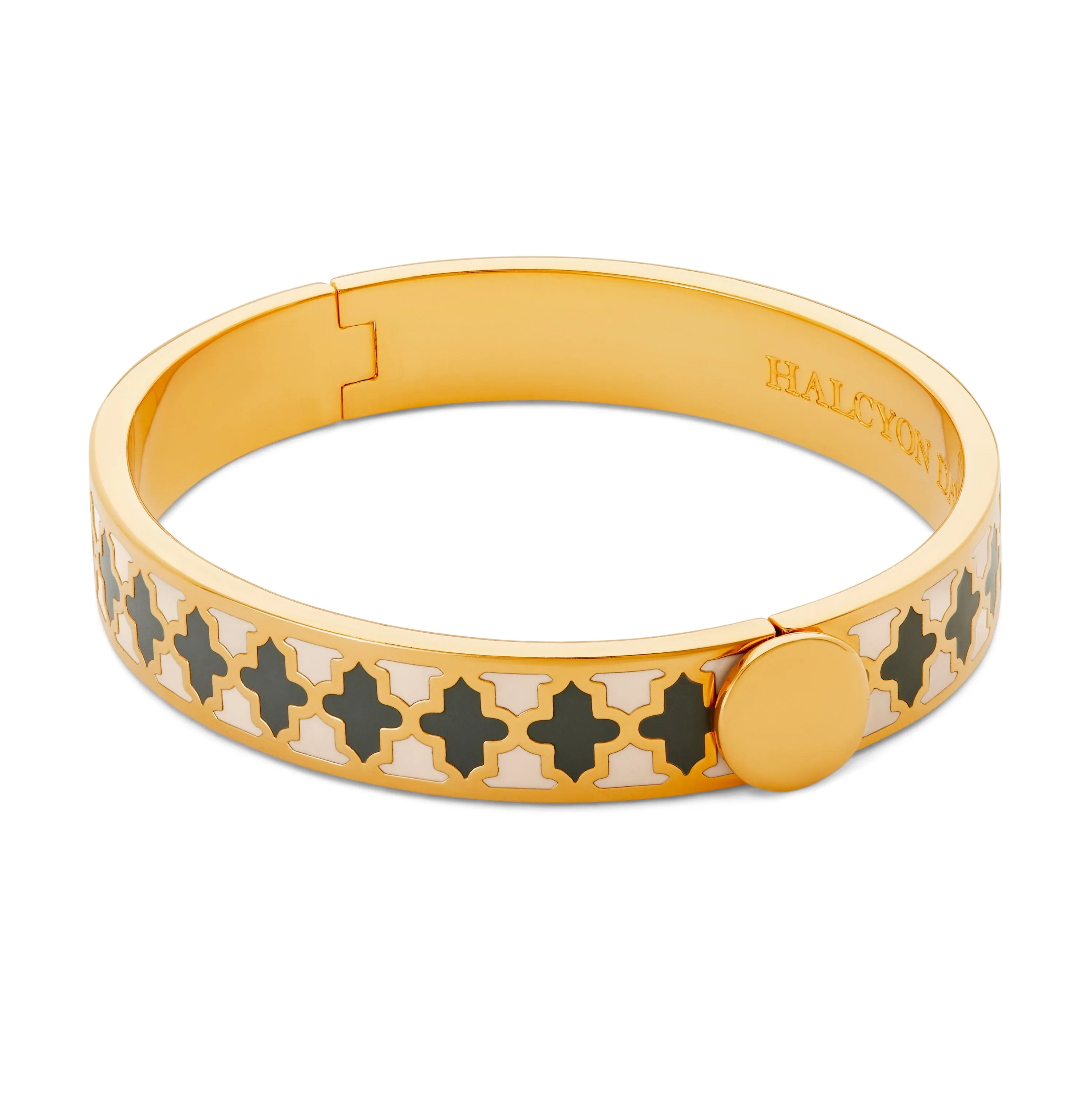 Agama Cream, Grey & Gold Bangle