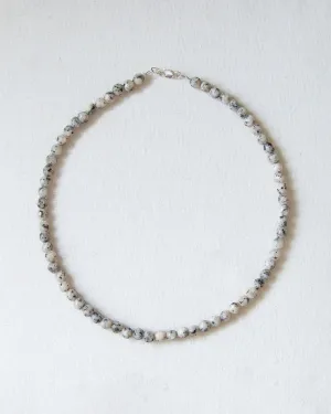 Agate Gemstone Necklace in Marble