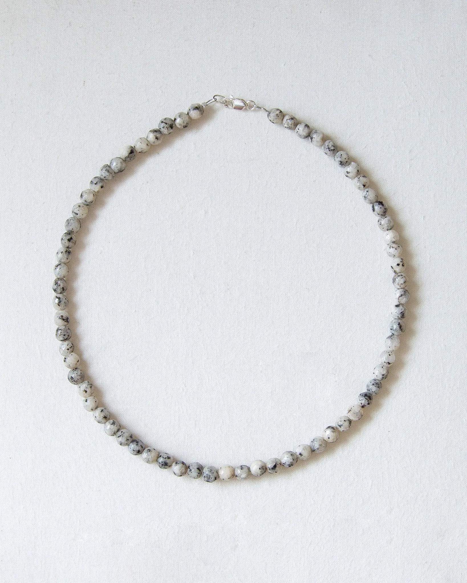 Agate Gemstone Necklace in Marble