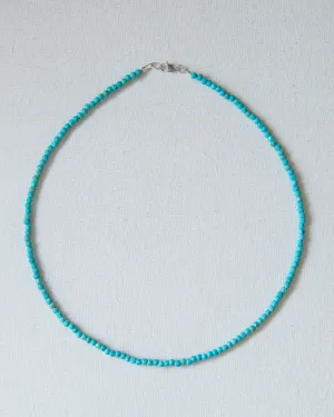 Agate Gemstone Necklace in Turquoise