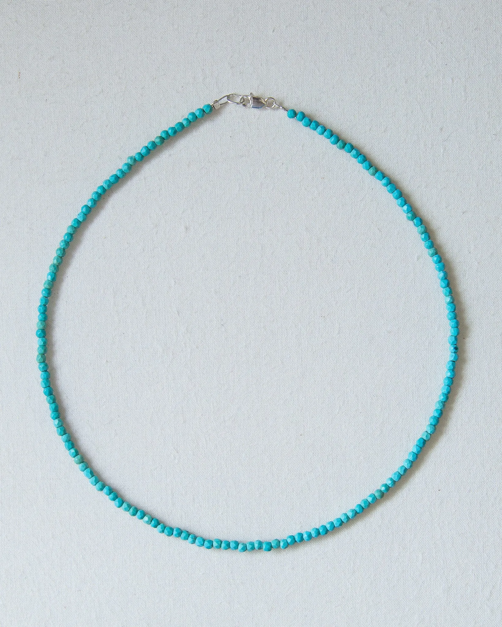 Agate Gemstone Necklace in Turquoise