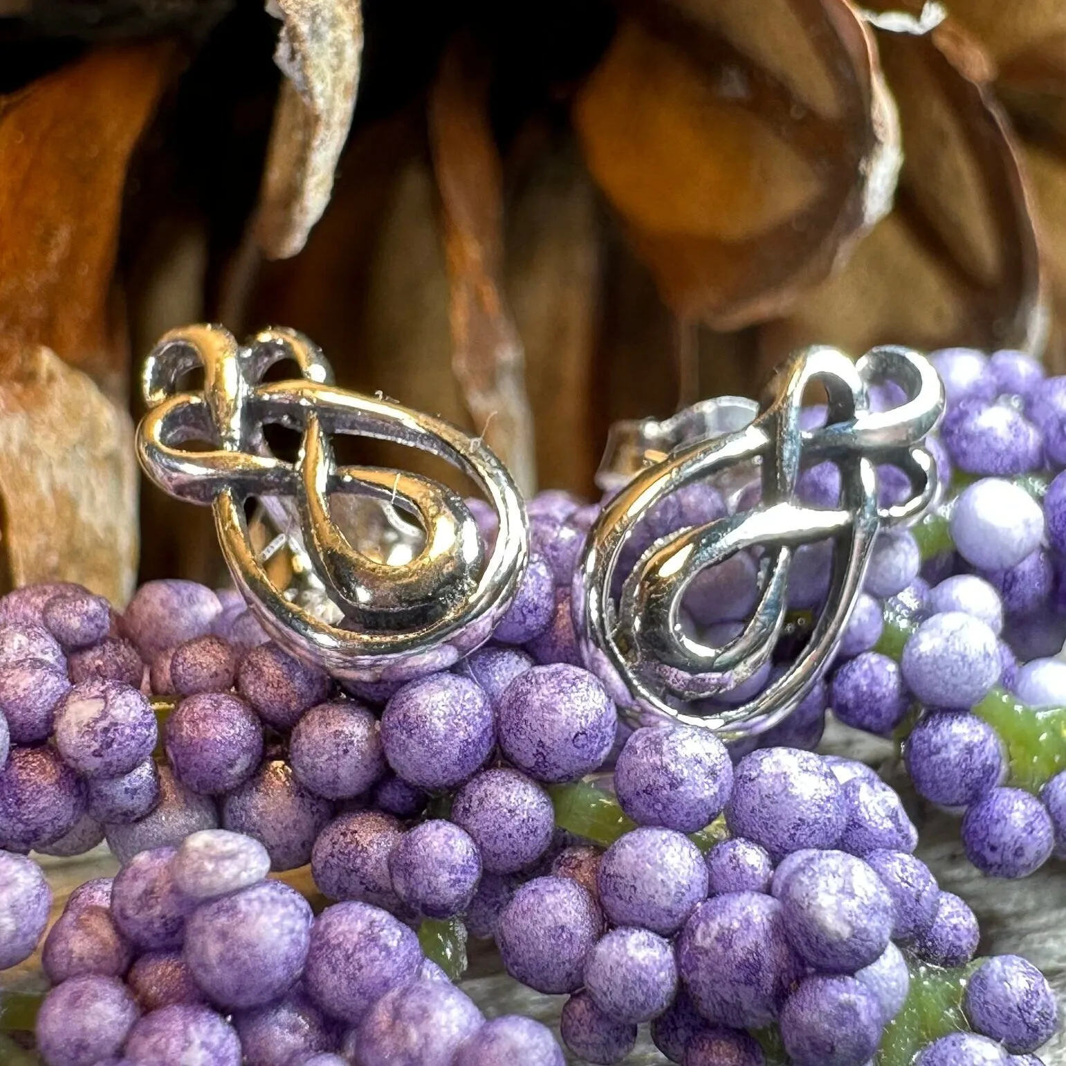 Alyka Celtic Knot Stud Earrings