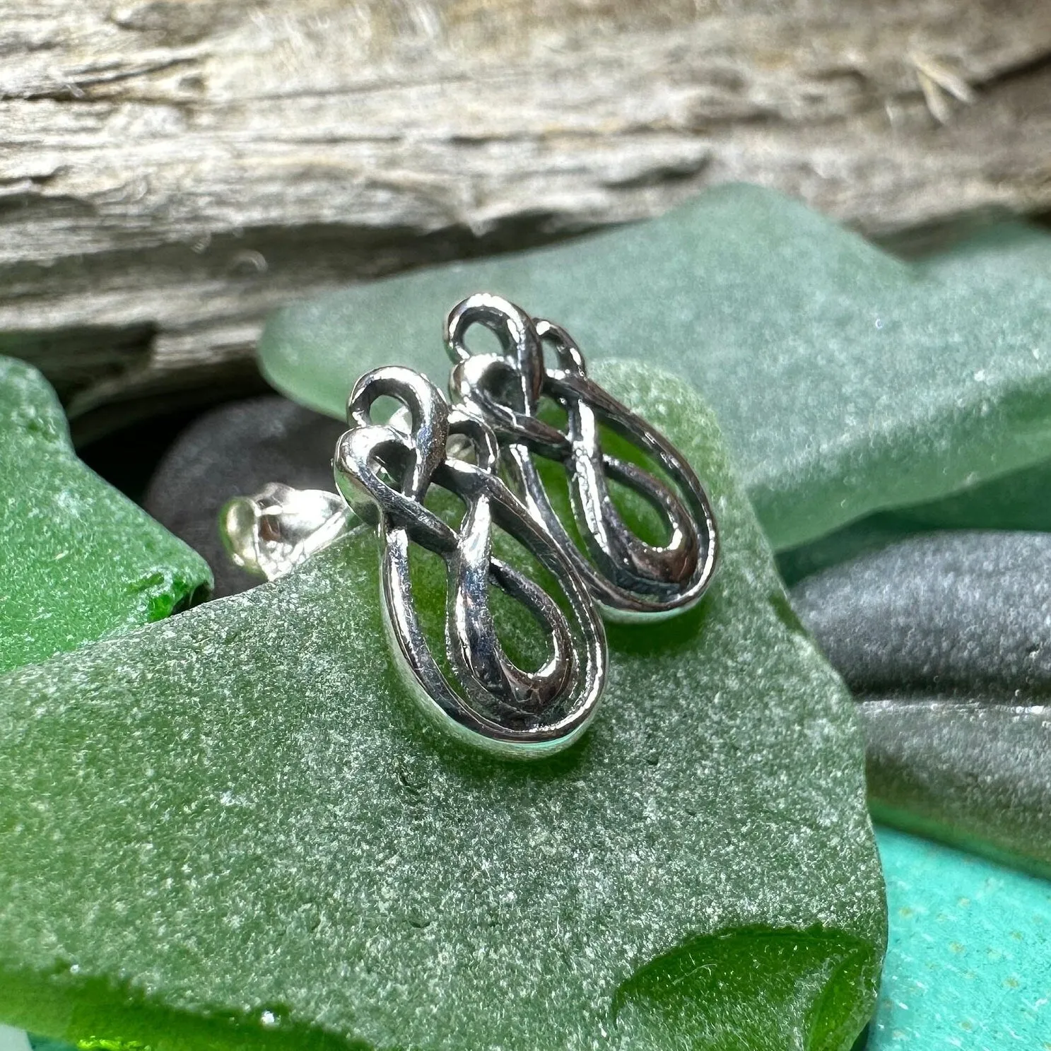 Alyka Celtic Knot Stud Earrings