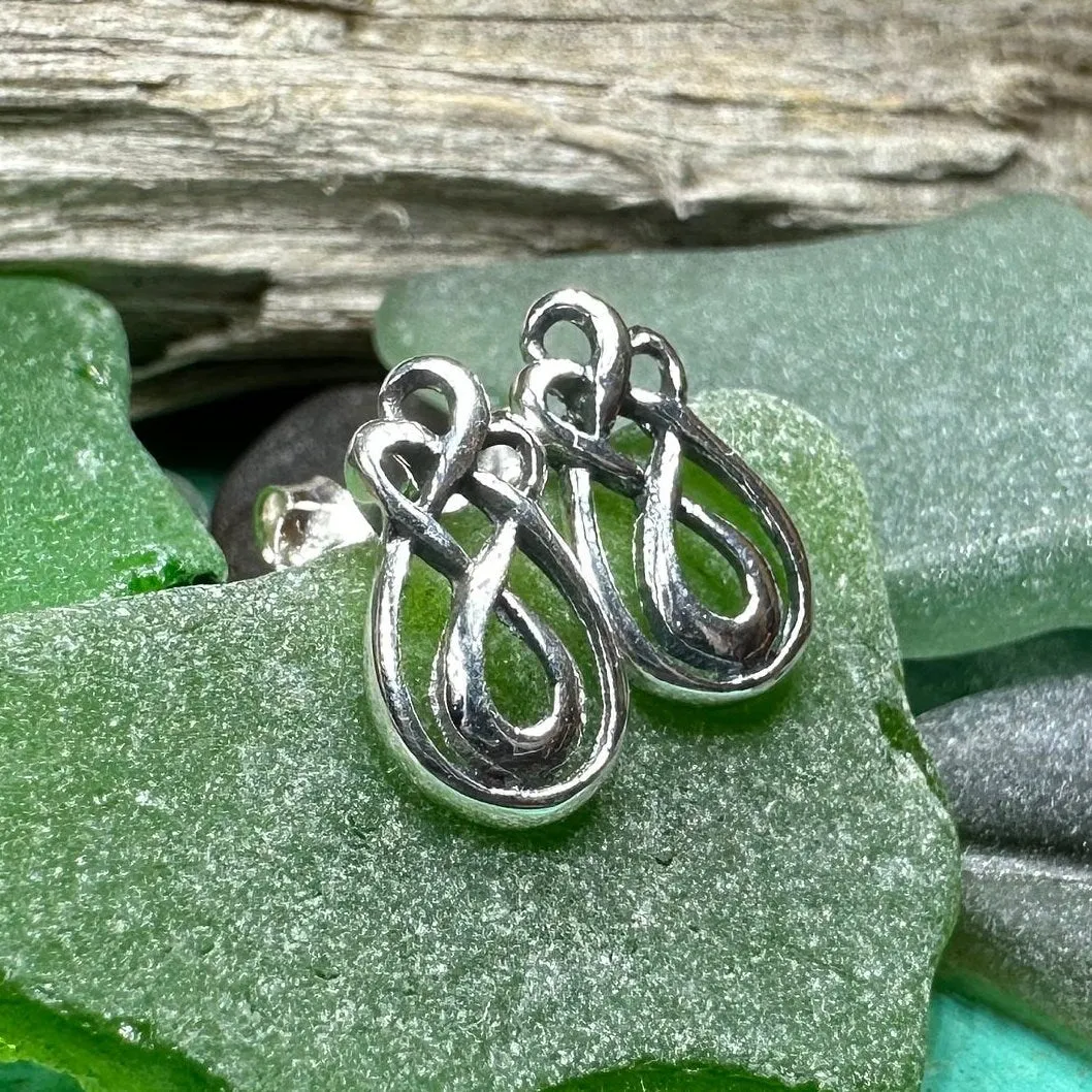 Alyka Celtic Knot Stud Earrings