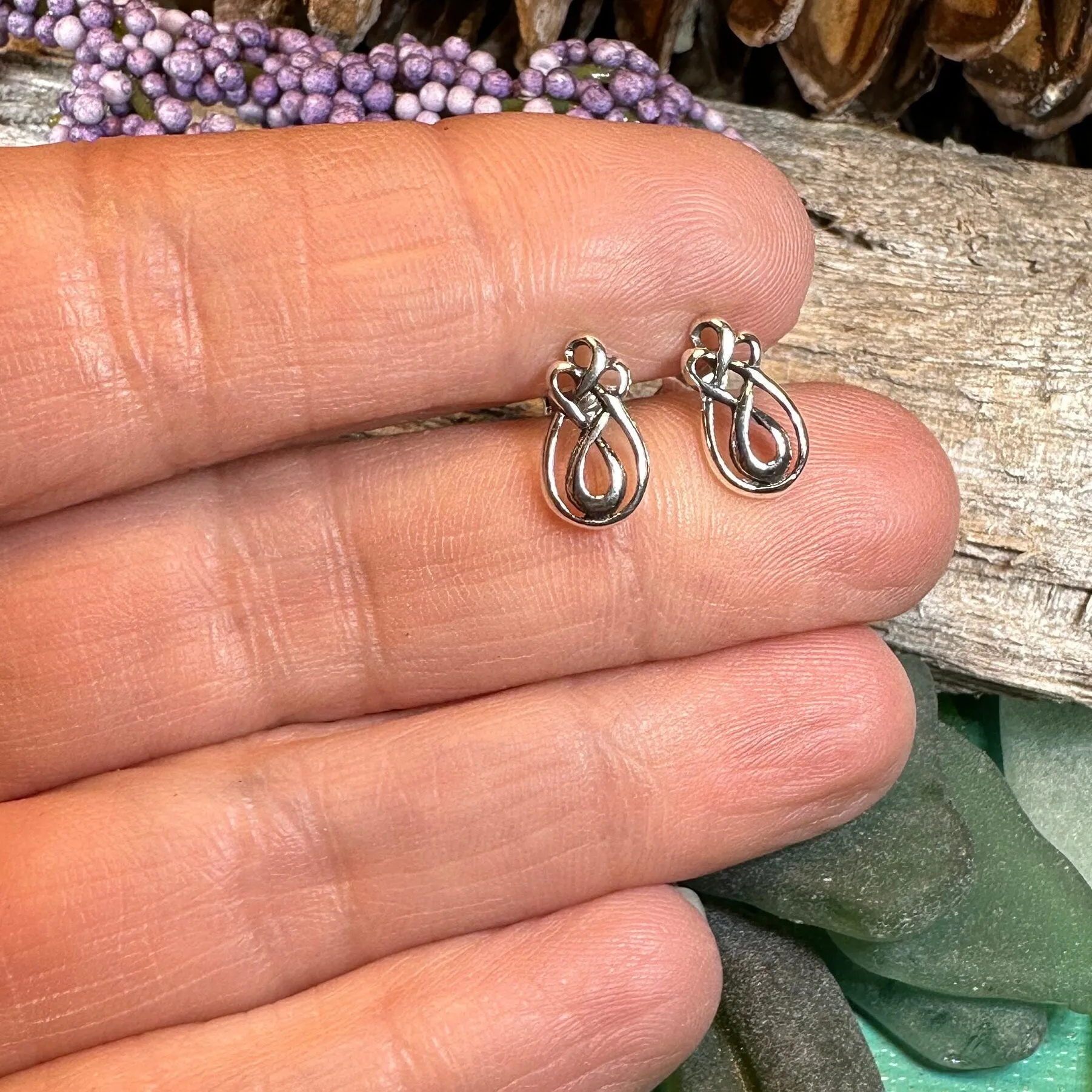 Alyka Celtic Knot Stud Earrings