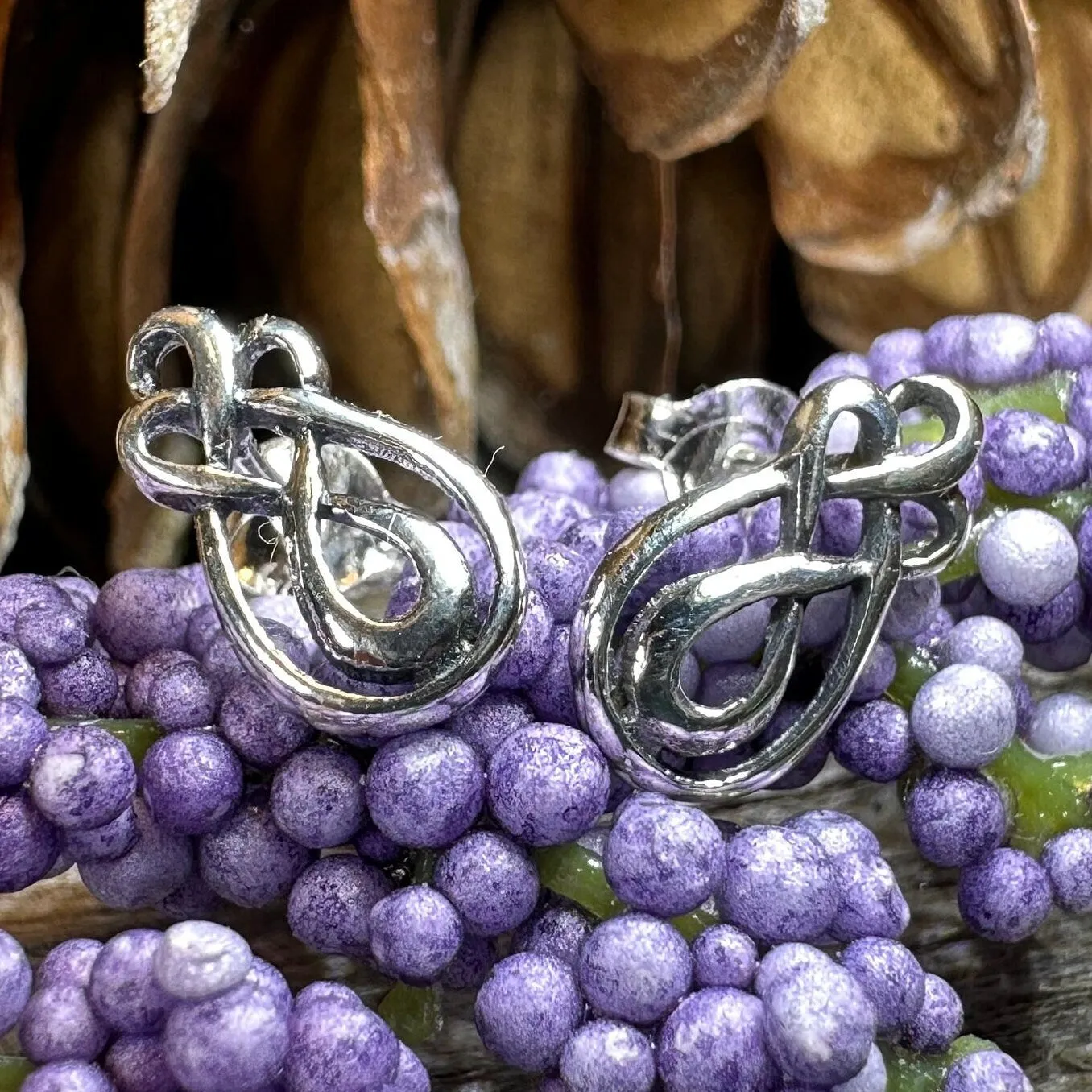 Alyka Celtic Knot Stud Earrings