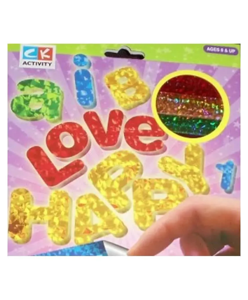 Amav Arts Activity Sand Art Glitter and Glow Kit - Multicolour