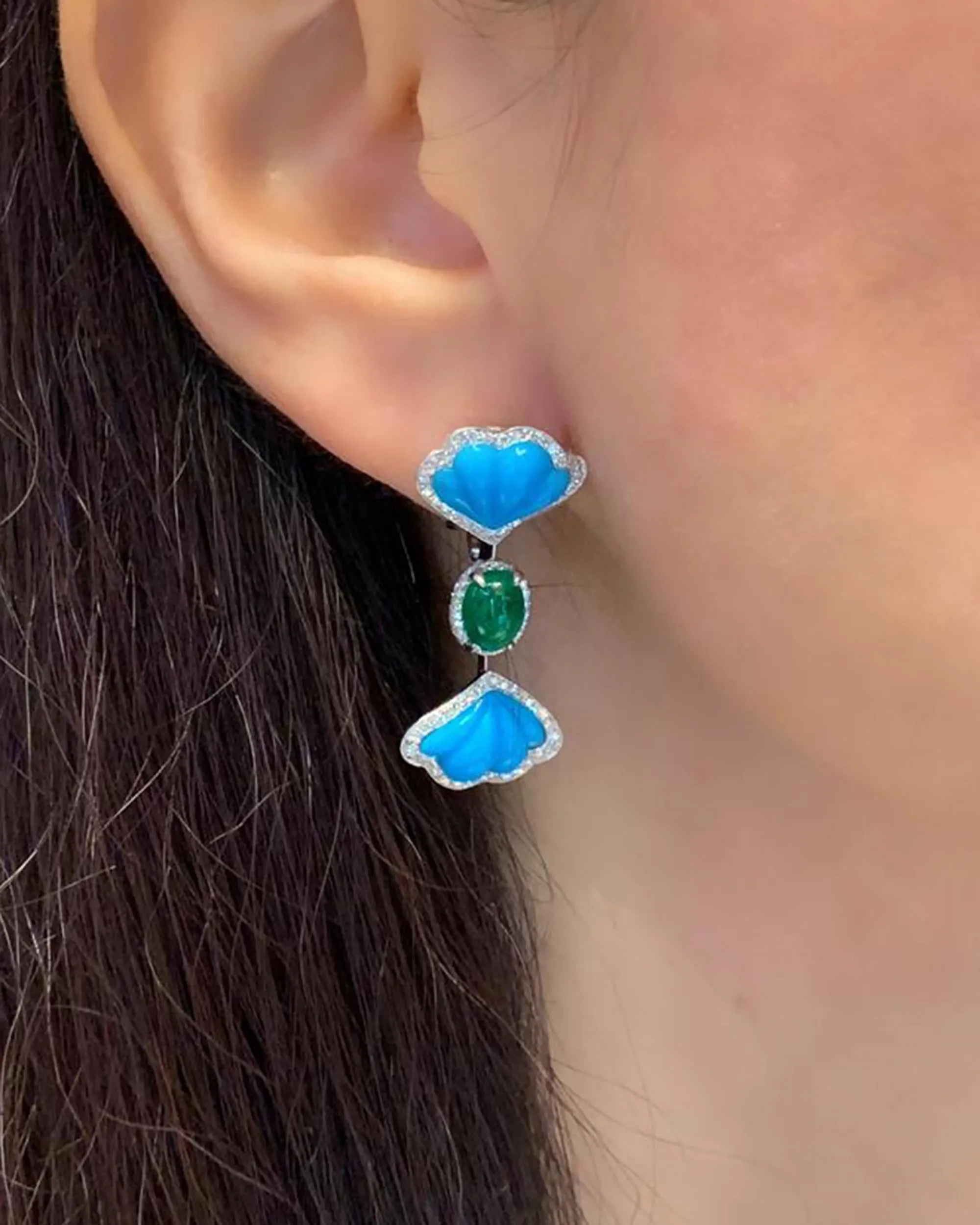 Ambrosi Contemporary Gemstone Demi-Parure Suite