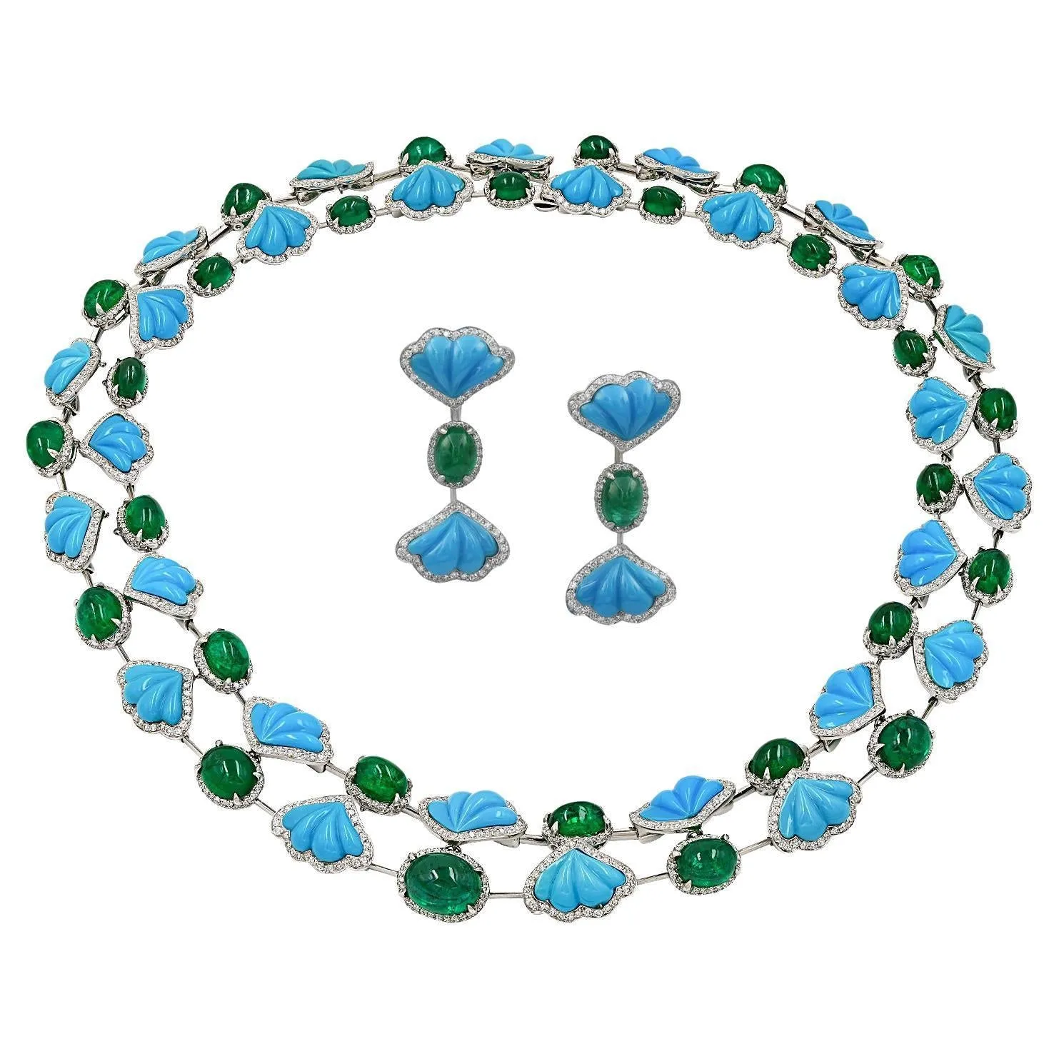 Ambrosi Contemporary Gemstone Demi-Parure Suite