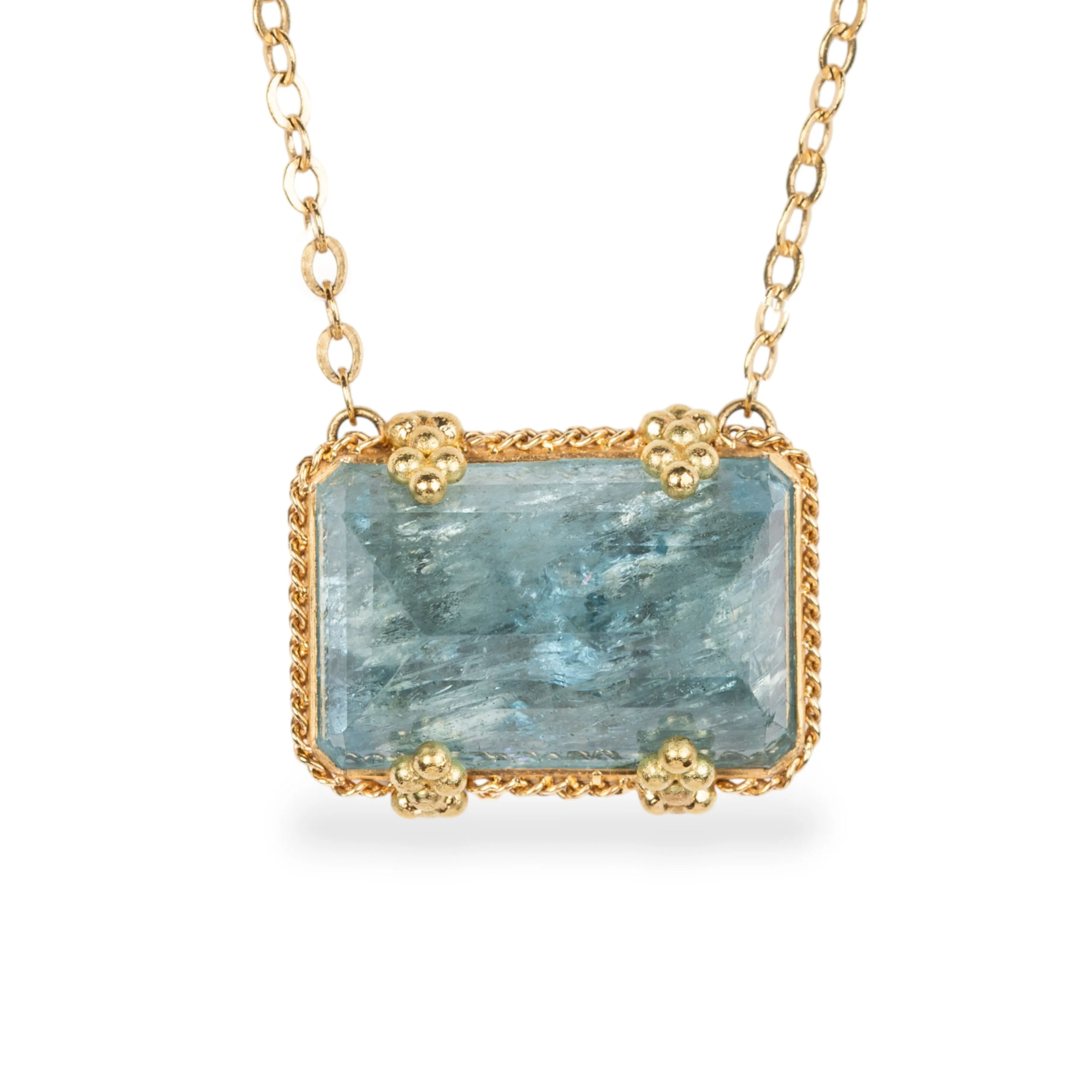 Aquamarine Glacier Necklace