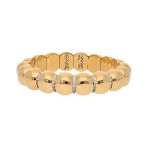 Aura Dama Small Beads with Diamond Bars Bracelet by Roberto Demeglio