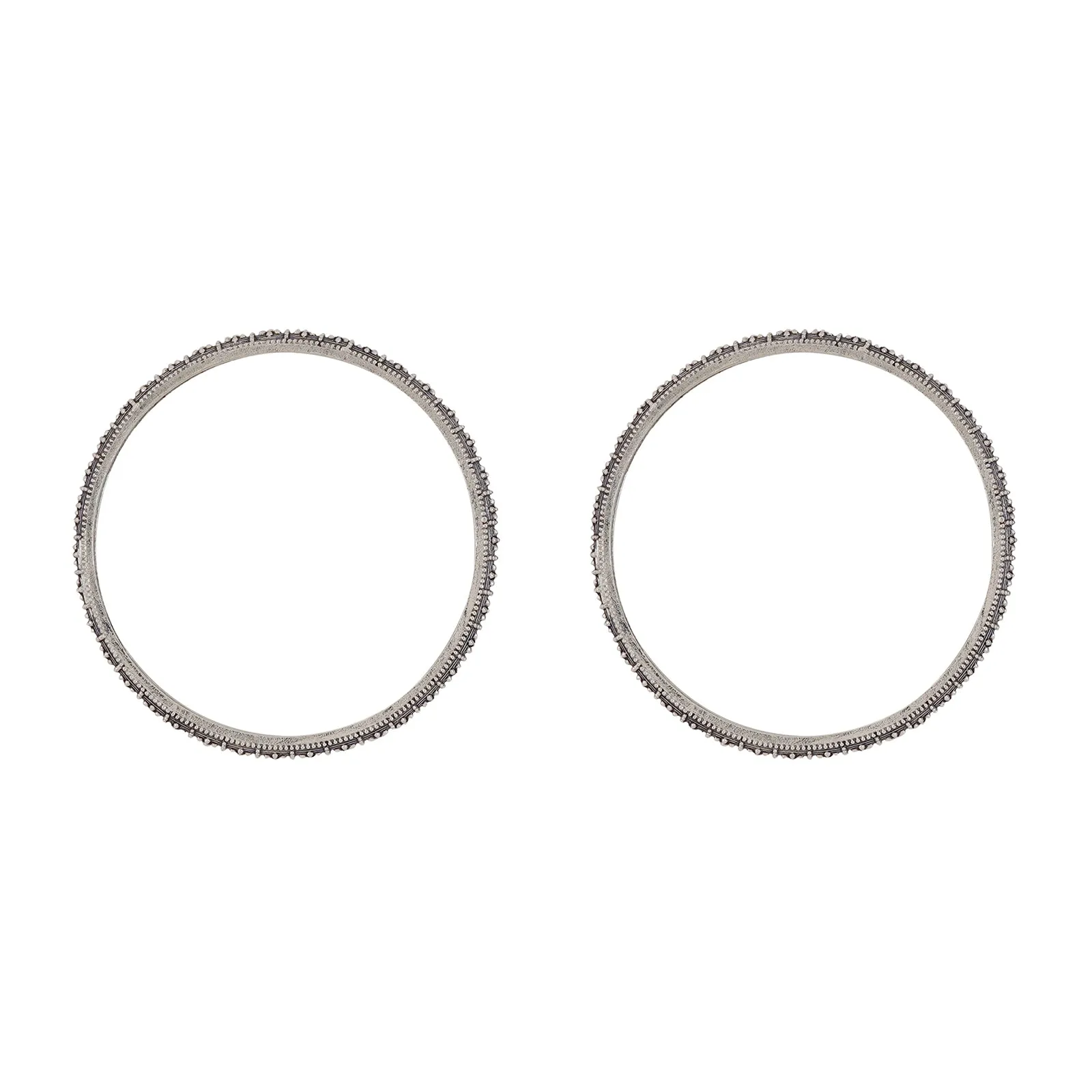 Avanti Silver Oxidized Bangles