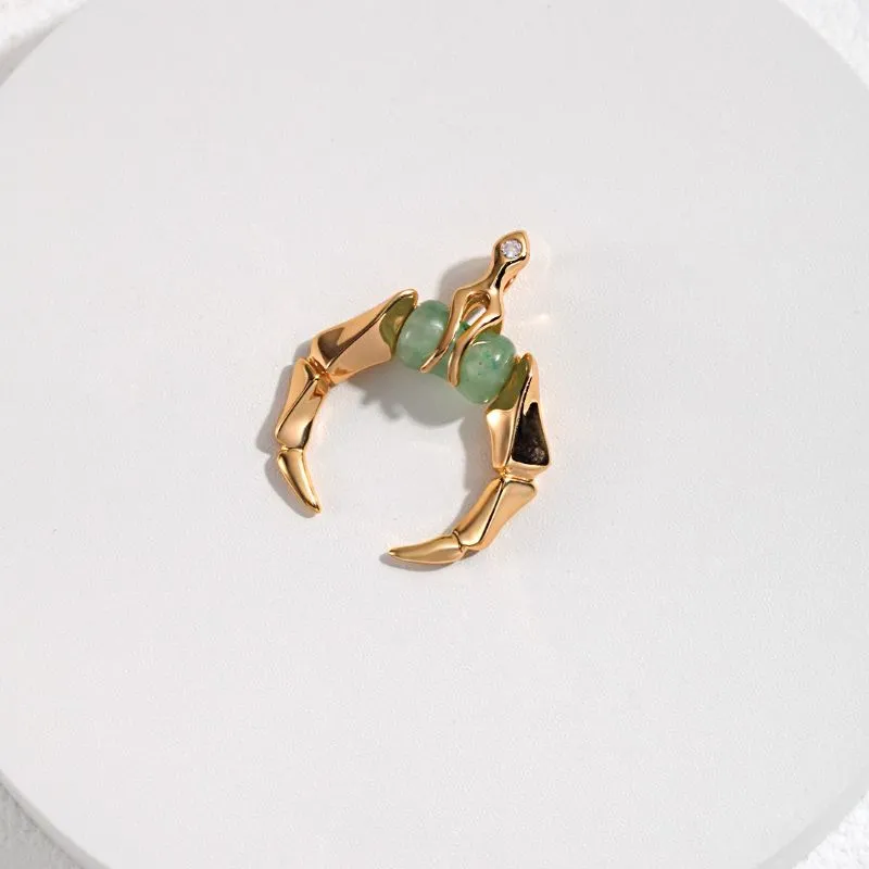 Aventurine Quartz Necklace with -Gold Vermeil