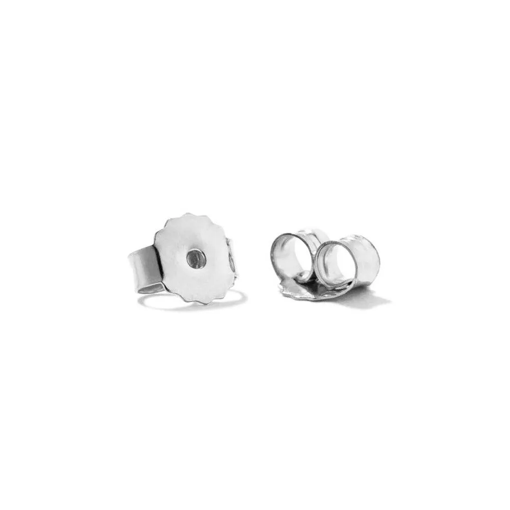 Baguette Lab Grown Emerald Stud Earrings