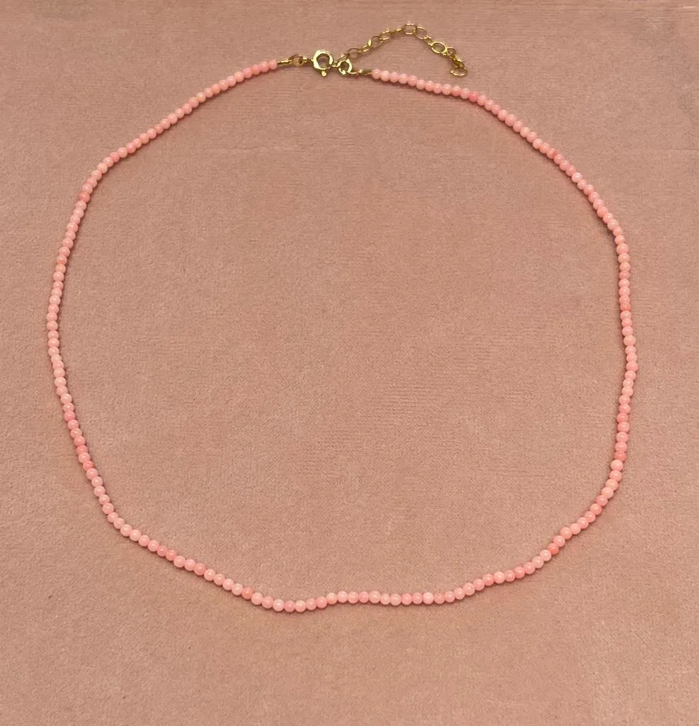 Beaded Necklace | Coral