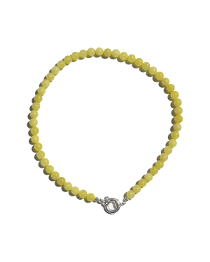 Beaded Necklace - Lemon Jasper Stacker