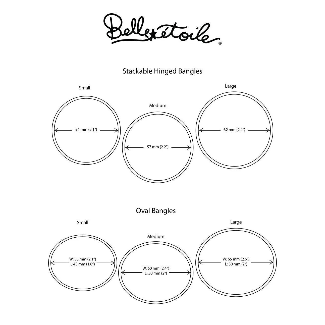 Belle Etoile Royale Bangle - Black
