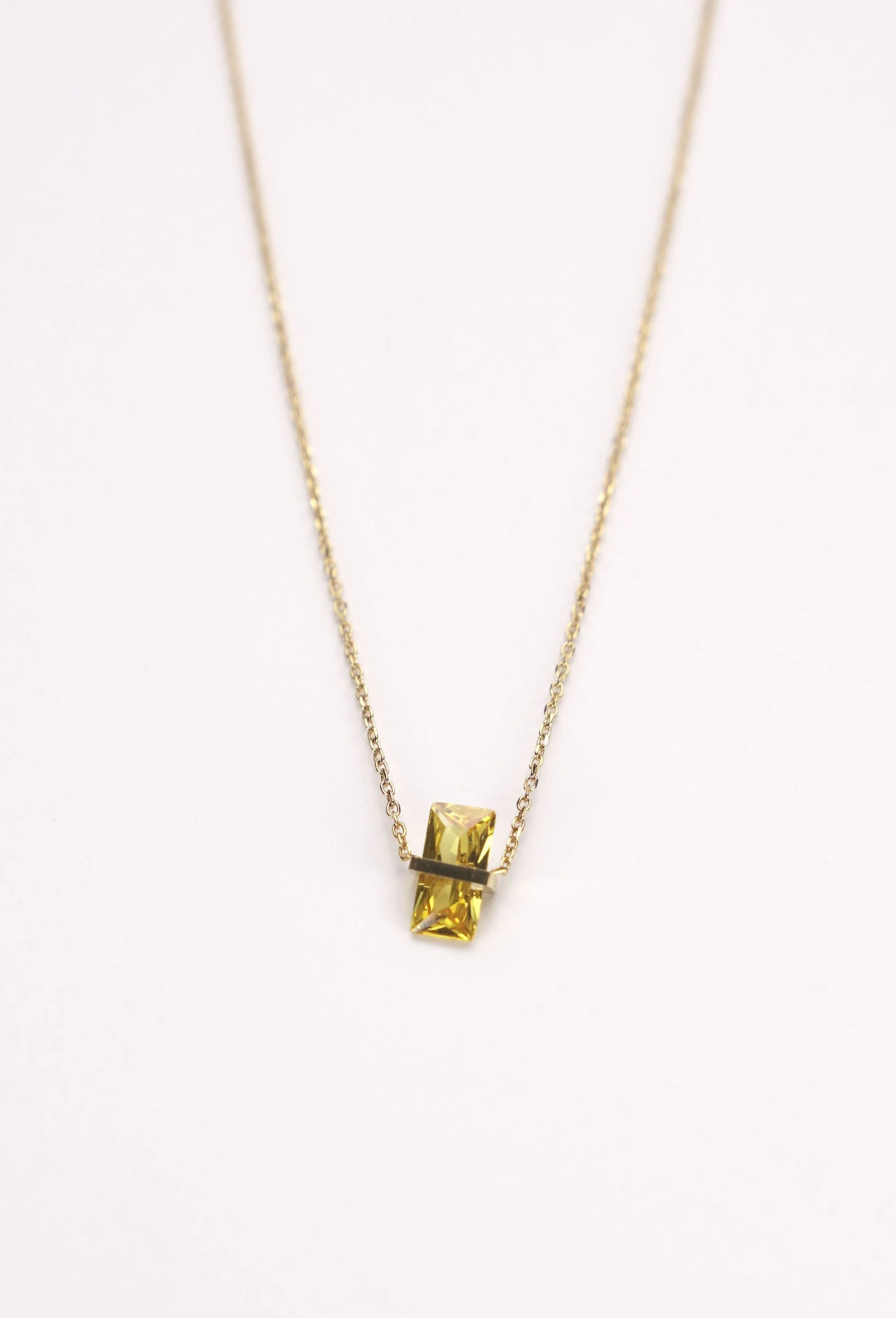 Birth Stone Pendant Necklace