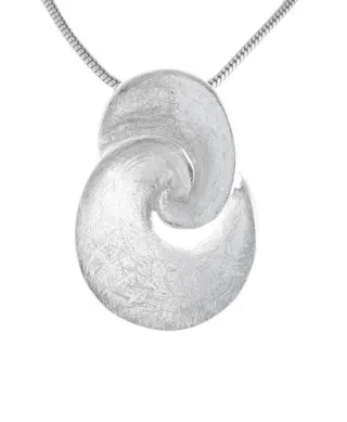 Brushed Finish Celtic Double Circle