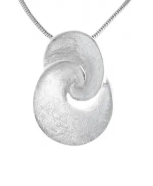 Brushed Finish Celtic Double Circle