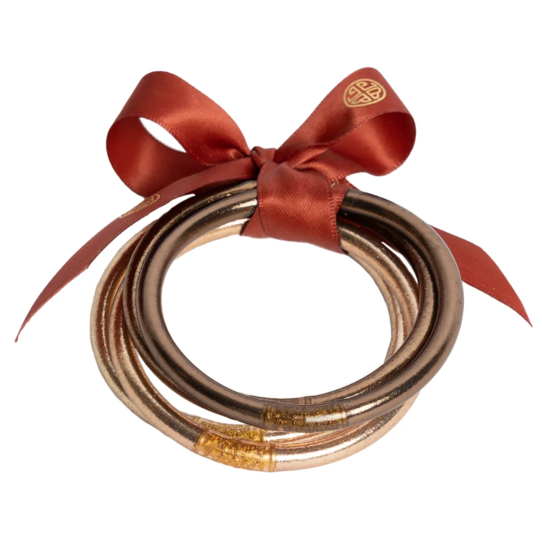 BuDhaGirl | Set of Four | All Weather Bangles in Fawn