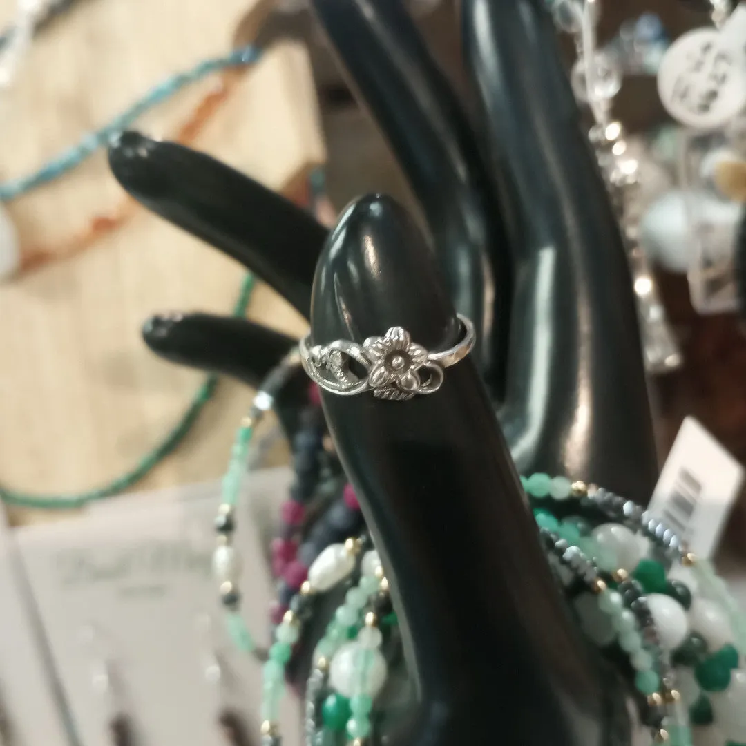Butterfly & Flowering Plant Rings