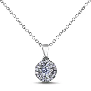 Canadian Diamond Halo Necklace .24ct